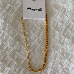 Madewell Shiny Mixed Chain Necklace NWT